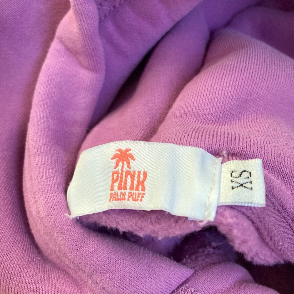 Pink Palm Puff Hoodie